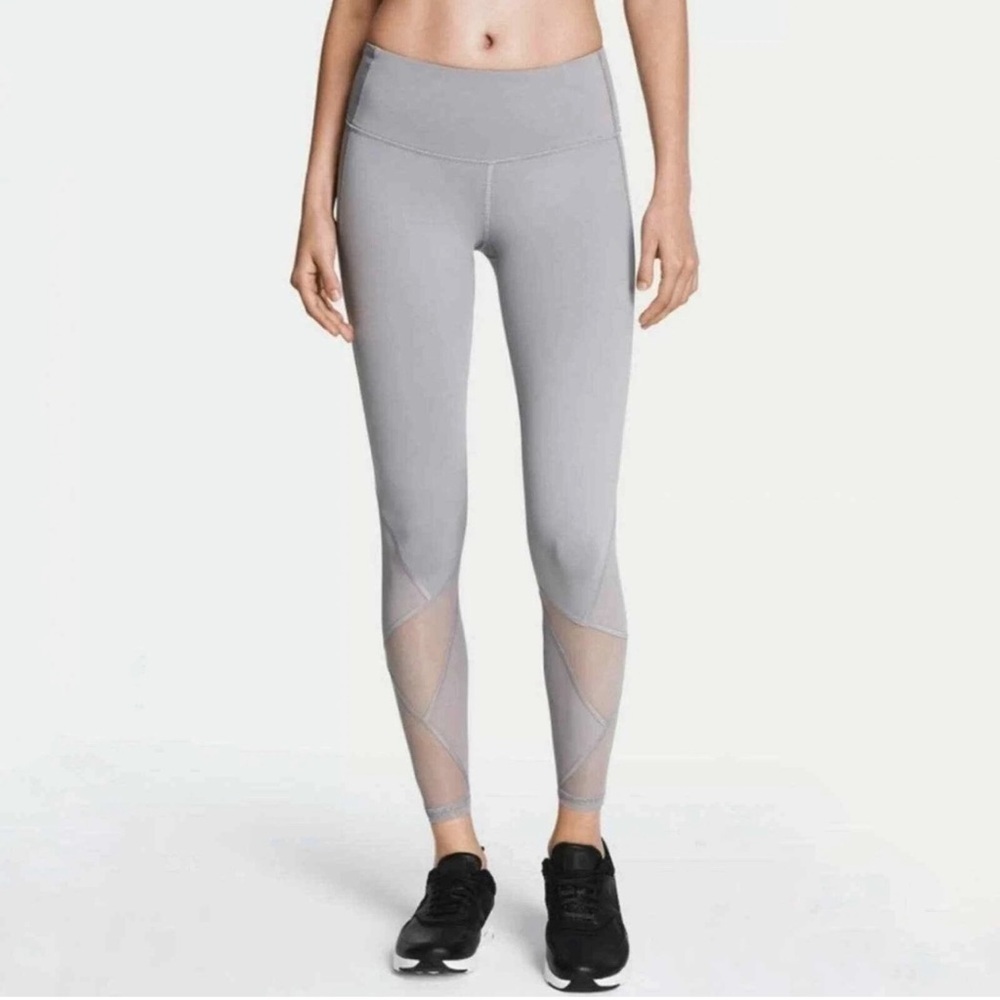 VSX‎ Victoria's Secret Women’s Gray Mesh Leggings Size L